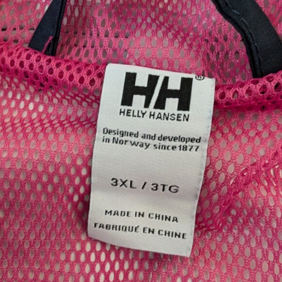 EUC Helly Hansen Navy/Pink Rain Shell/Jacket, size 3XL - Picture 5 of 8